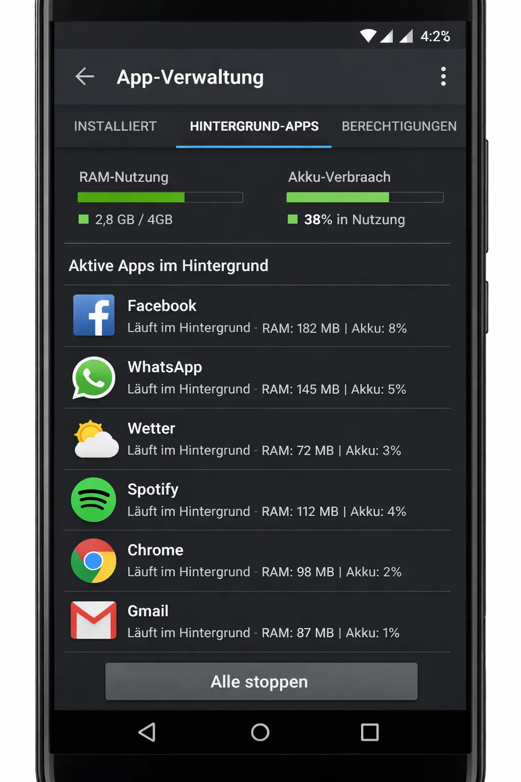 App-Verwaltung